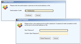 Using Forgot Password - Authorization Code.